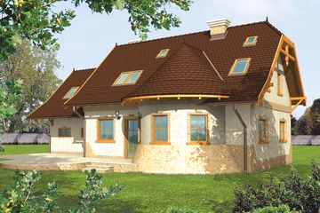  Projekt domu Greta G2 (WRC1611) - projekt domu parterowego z poddaszem - Zdjęcie 2