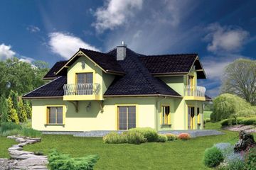  Projekt domu AB-043 (WOC1003) - projekt domu parterowego z poddaszem - Zdjęcie 2