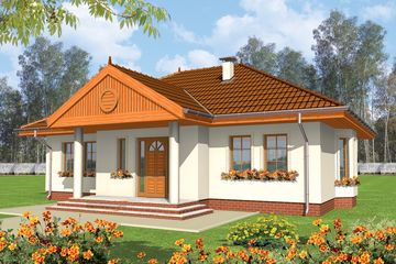  Projekt domu Dolores (WRC1360) - projekt domu parterowego - Zdjęcie 2