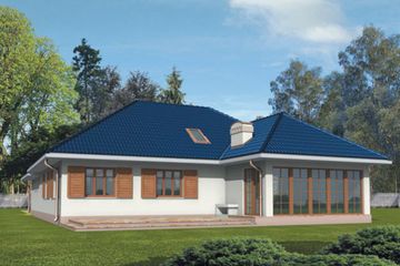  Projekt domu Martyna II G2 (WRC1025) - projekt domu parterowego z poddaszem - Zdjęcie 2