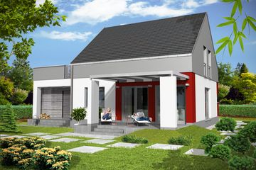  Projekt domu Olivier z garażem 1-st. [A] (WRF1443) - projekt domu parterowego z poddaszem - Zdjęcie 2