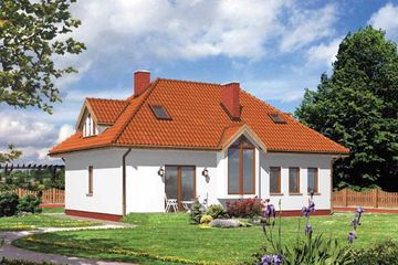  Projekt domu WB-3469 (KRA1143) - projekt domu parterowego z poddaszem - Zdjęcie 2