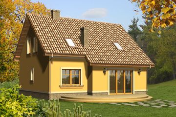  Projekt domu Alegoria (WRN1141) - projekt domu parterowego z poddaszem - Zdjęcie 2