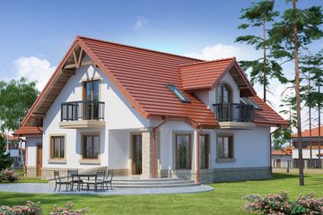  Projekt domu Itamon (WRW1034) - projekt domu parterowego z poddaszem - Zdjęcie 2