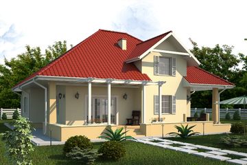  Projekt domu Elvis (PRA1037) - projekt domu parterowego z poddaszem - Zdjęcie 2