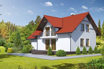  Projekt domu Mirów 1 (KRP1420) - projekt domu parterowego z poddaszem - Zdjęcie 2