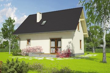  Projekt domu Celinka (WRC1370) - projekt domu parterowego z poddaszem - Zdjęcie 2