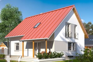  Projekt domu Jeżyna NF40 (BSA1879) - projekt domu parterowego z poddaszem - Zdjęcie 2