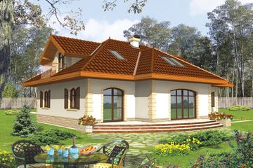  Projekt domu Marysia II G2 (WRC1032) - projekt domu parterowego z poddaszem - Zdjęcie 2