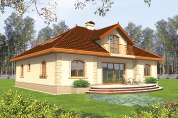  Projekt domu Maura G1 (WRC1039) - projekt domu parterowego z poddaszem - Zdjęcie 2