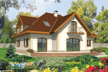  Projekt domu Marysia III G2 (WRC1041) - projekt domu parterowego z poddaszem - Zdjęcie 2