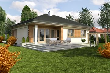  Projekt domu Tomaszek III bez garażu [B] (WRF1472) - projekt domu parterowego - Zdjęcie 2