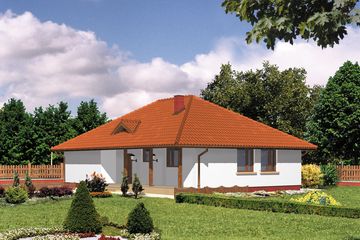  Projekt domu WB-3351 (KRA1152) - projekt domu parterowego - Zdjęcie 2