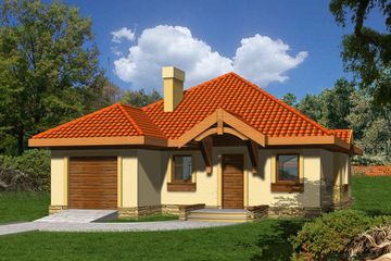  Projekt domu Lapis (WRN1003) - projekt domu parterowego - Zdjęcie 2