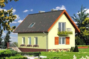  Projekt domu WB-0018 (KRA3569) - projekt domu parterowego z poddaszem - Zdjęcie 2