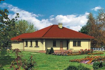  Projekt domu WB-0019 (KRA3570) - projekt domu parterowego - Zdjęcie 2