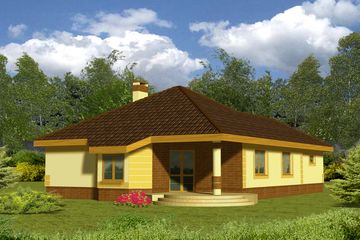  Projekt domu Beata II z garażem 2-st. [A] (WRF1044) - projekt domu parterowego - Zdjęcie 2