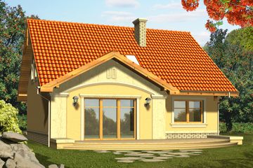  Projekt domu Pergamin (WRN1152) - projekt domu parterowego z poddaszem - Zdjęcie 2