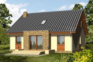  Projekt domu Pesto (WRN1153) - projekt domu parterowego z poddaszem - Zdjęcie 2