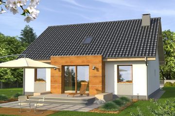  Projekt domu Anegdota (WRN1155) - projekt domu parterowego z poddaszem - Zdjęcie 2