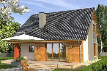  Projekt domu Atencja (WRN1156) - projekt domu parterowego z poddaszem - Zdjęcie 2