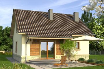  Projekt domu Adept (WRN1160) - projekt domu parterowego z poddaszem - Zdjęcie 2