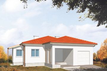  Projekt domu Bravo (KSA1241) - projekt domu parterowego - Zdjęcie 2