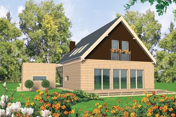  Projekt domu Ulka G1 (WRC1190) - projekt domu parterowego z poddaszem - Zdjęcie 2