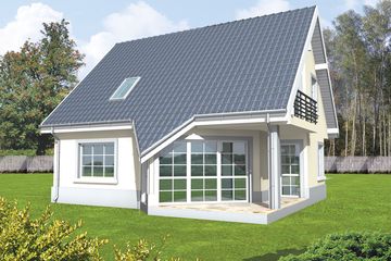  Projekt domu Sybilla (WRC1198) - projekt domu parterowego z poddaszem - Zdjęcie 2
