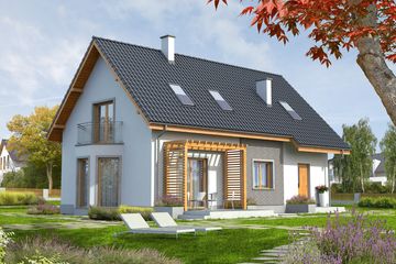  Projekt domu Ben G1 (WRC1831) - projekt domu parterowego z poddaszem - Zdjęcie 2