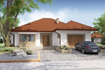  Projekt domu Kasandra (WRW1101) - projekt domu parterowego - Zdjęcie 2