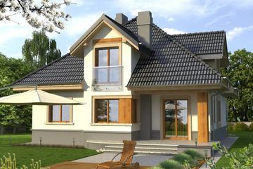  Projekt domu Alassio (WRN1169) - projekt domu parterowego z poddaszem - Zdjęcie 2