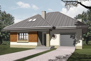 Projekt domu Amalfi (WRN1171) - projekt domu parterowego z poddaszem - Zdjęcie 2