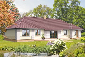  Projekt domu Odessa LMB17 (WRB1007) - projekt domu parterowego - Zdjęcie 2