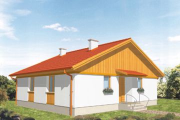  Projekt domu Fleming (KSA1245) - projekt domu parterowego - Zdjęcie 2