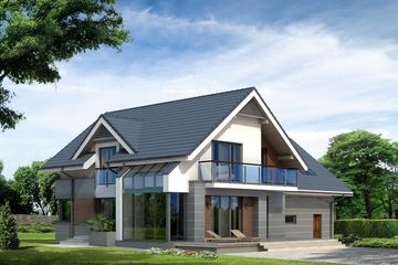  Projekt domu Jaspis 3 (BSA1542) - projekt domu parterowego z poddaszem - Zdjęcie 2