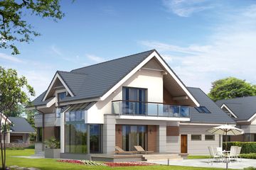  Projekt domu Jaspis 2 (BSA1544) - projekt domu parterowego z poddaszem - Zdjęcie 2