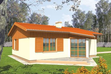  Projekt domu Estera (WRC1393) - projekt domu parterowego - Zdjęcie 2