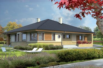  Projekt domu Flori G1 (WRC1840) - projekt domu parterowego - Zdjęcie 2