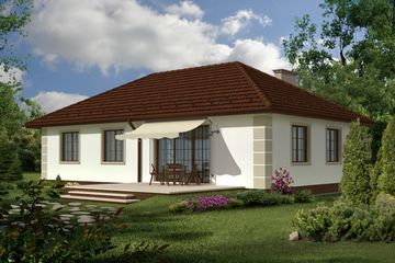  Projekt domu Ravello (KRH1127) - projekt domu parterowego - Zdjęcie 2