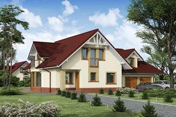  Projekt domu Owidiusz 2 (WRW1130) - projekt domu parterowego z poddaszem - Zdjęcie 2