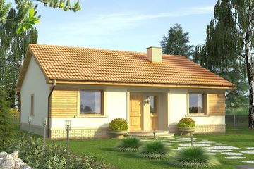  Projekt domu Adamaszek (WRN1180) - projekt domu parterowego - Zdjęcie 2