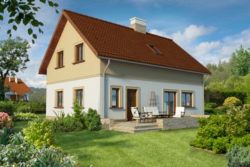  Projekt domu Norfolk LMP03 (WRB1027) - projekt domu parterowego z poddaszem - Zdjęcie 2