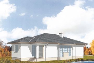  Projekt domu Sandra (KSA1259) - projekt domu parterowego - Zdjęcie 2