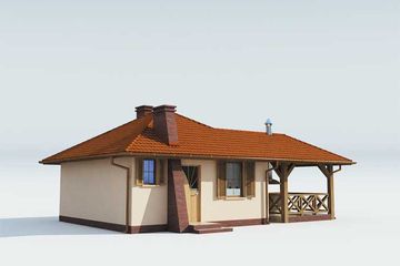  Projekt domu letniskowego Estella dom letniskowy (SLN1012) - projekt domu parterowego - Zdjęcie 2