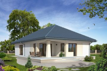  Projekt domu Granat 2 (BSA1546) - projekt domu parterowego - Zdjęcie 2