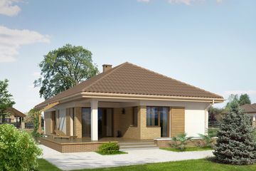  Projekt domu Granat (BSA1548) - projekt domu parterowego - Zdjęcie 2