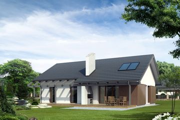  Projekt domu Grafit (BSA1549) - projekt domu parterowego - Zdjęcie 2