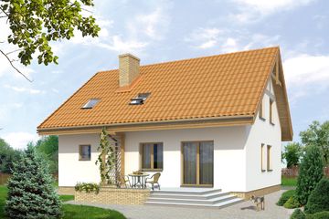  Projekt domu Chaber (BSA1550) - projekt domu parterowego z poddaszem - Zdjęcie 2