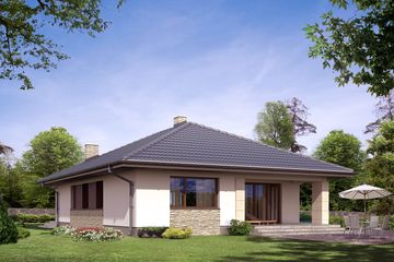  Projekt domu Aster (BSA1554) - projekt domu parterowego - Zdjęcie 2